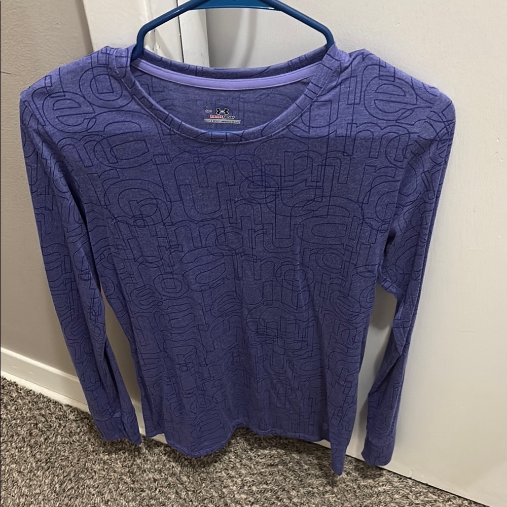 Under Armour Graphic Purple Long Sleeve Tee